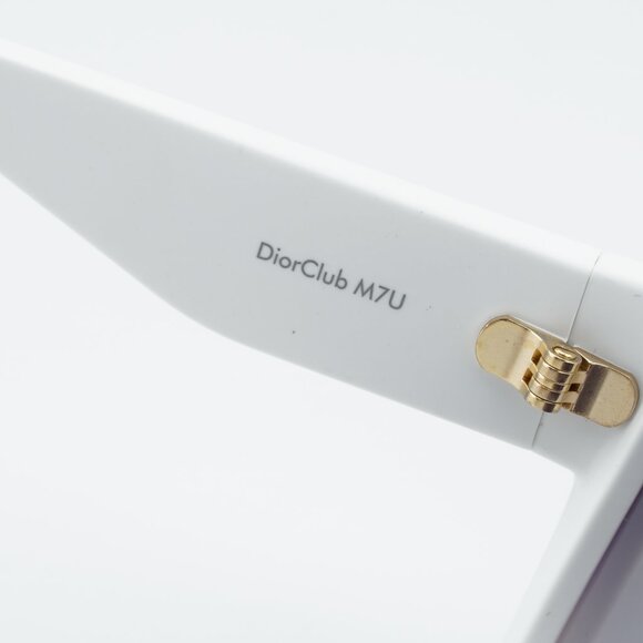 Dior DIORCLUB M7U 51A5 Sunglasses White Shield Frame, Mirror Lenses